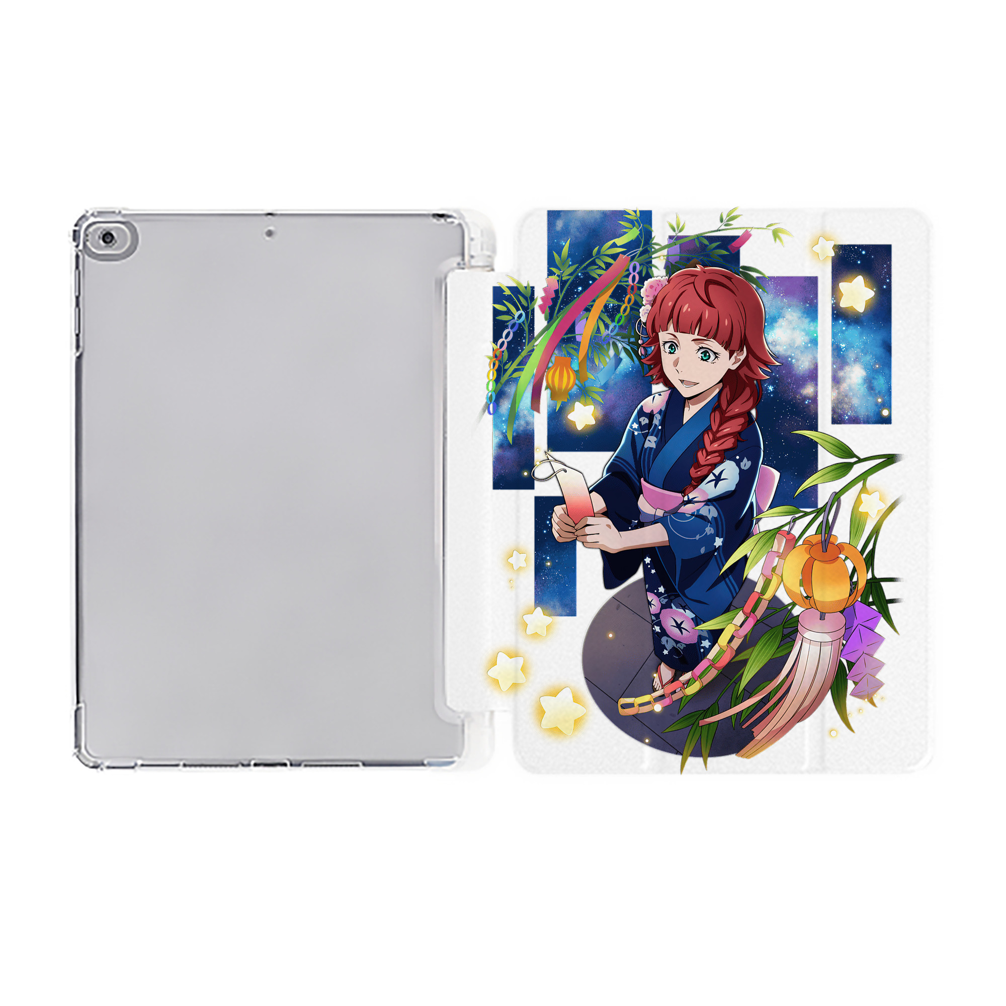 （画像用） 文豪ストレイドッグス Bungo Stray Dogs IPad ケース ペン収納付き 三つ折りスタンド PUレザー×シリコン 対応機種9.5/10.5/10.9インチ